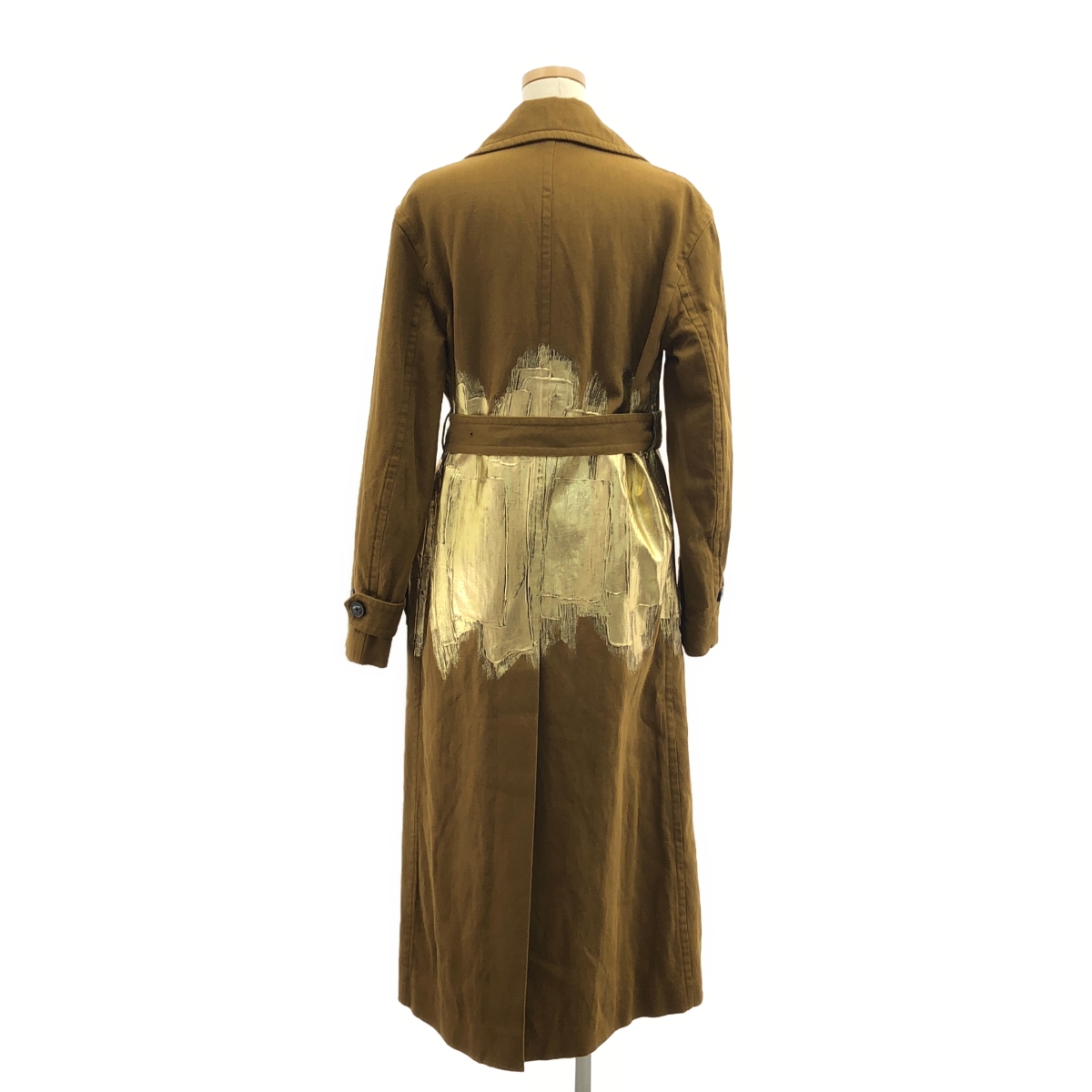 DRIES VAN NOTEN / ドリスヴァンノッテン 箔加工 裏キルティング ロング コート