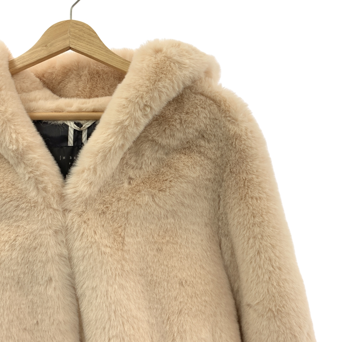 H BRAND / エイチブランド MARINA フェイクファー フーデッド ジャケット ショートコート