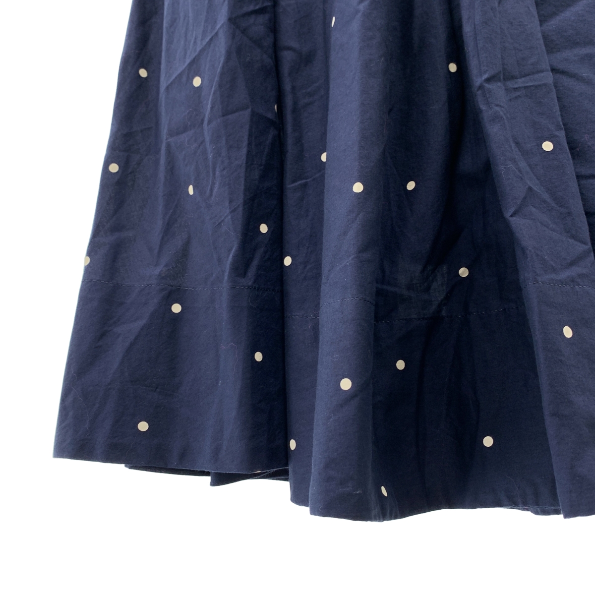 MARGARET HOWELL / マーガレットハウエル ドットプリントタックスカート