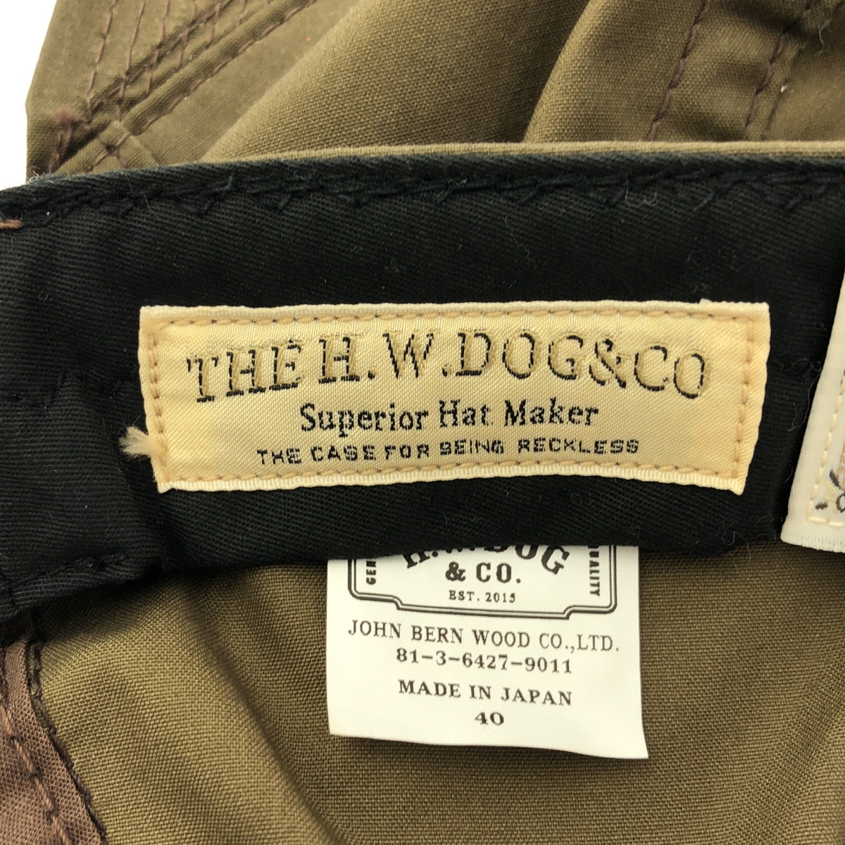 THE H.W. DOG&CO. / ザエイチダブリュドックアンドコー JET CAP ジェット キャップ