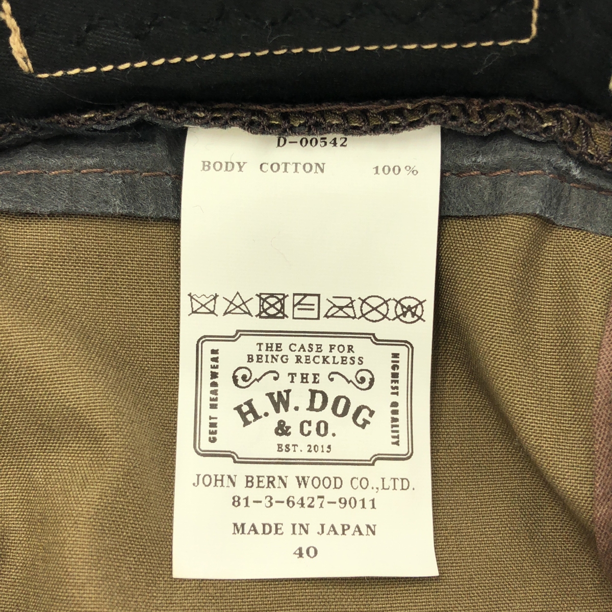 THE H.W. DOG&CO. / ザエイチダブリュドックアンドコー JET CAP ジェット キャップ