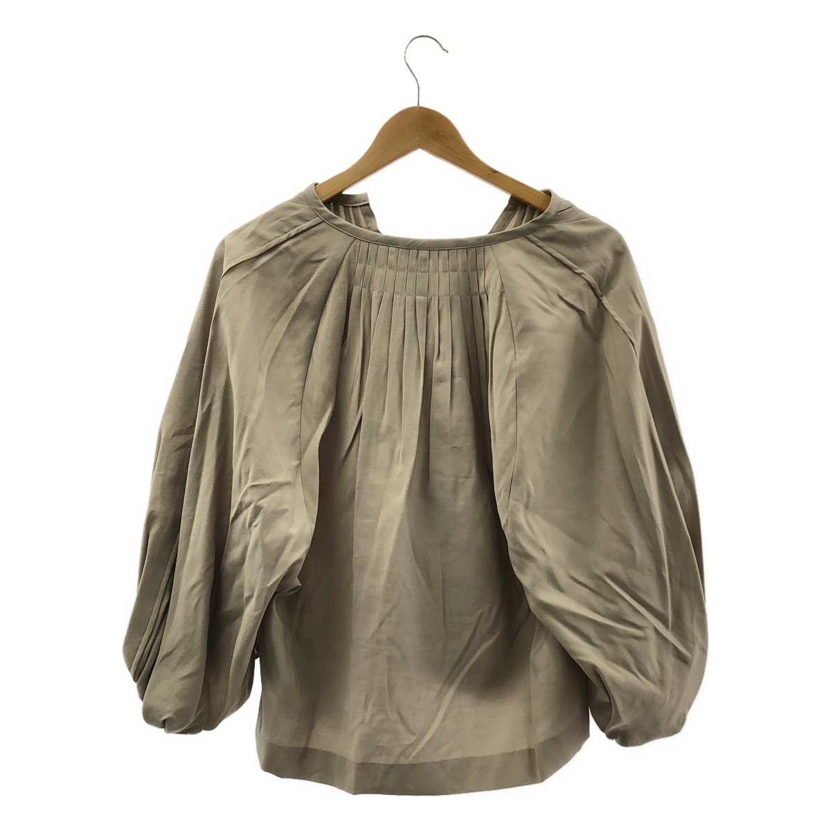 ADORE / アドーア ギャザー ボリューム ライトグラグランブラウス