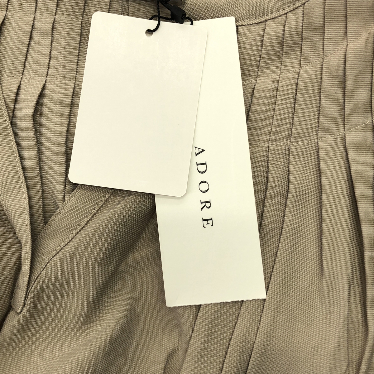 ADORE / アドーア ギャザー ボリューム ライトグラグランブラウス