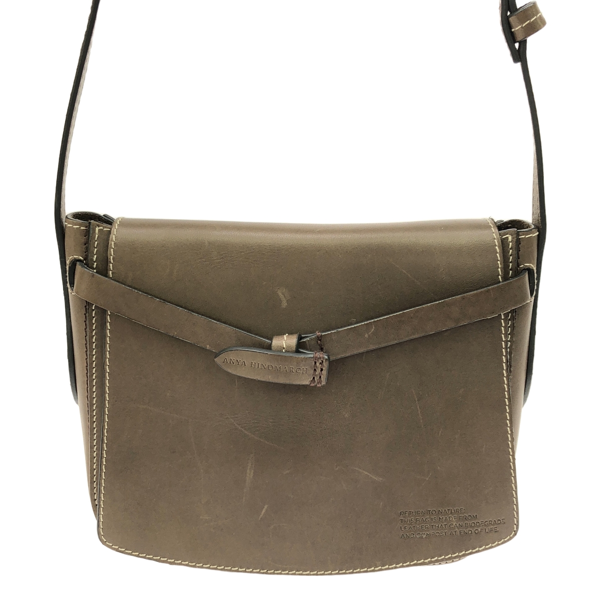 ANYA HINDMARCH / アニヤハインドマーチ RETURN TO NATURE レザー クロスボディバッグ