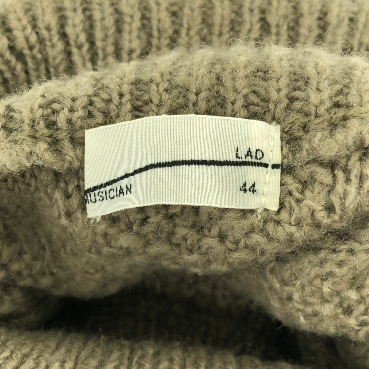 LAD MUSICIAN / ラッドミュージシャン ウール タートルネック ニット セーター