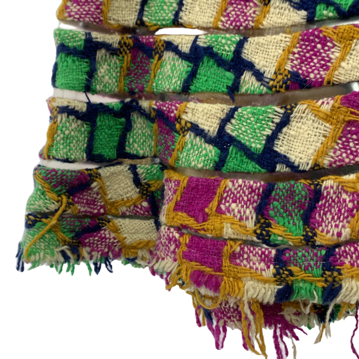 JUNYA WATANABE COMME des GARCONS / ジュンヤワタナベ 推定90-00s PVCライン アーガイル ツイード ロングスカート