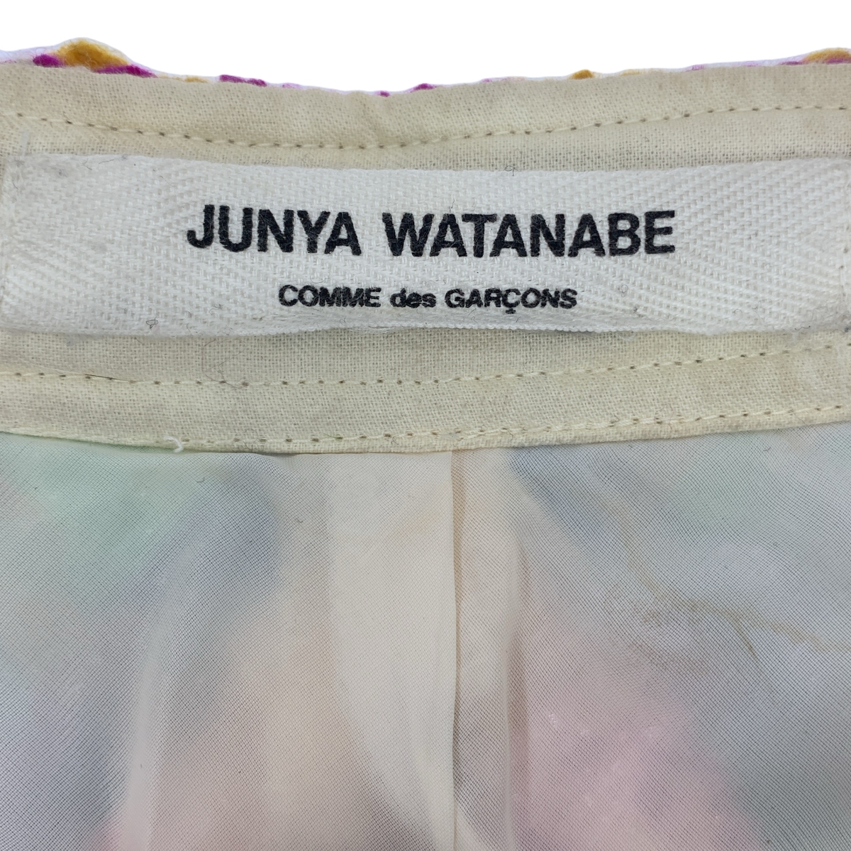 JUNYA WATANABE COMME des GARCONS / ジュンヤワタナベ 推定90-00s PVCライン アーガイル ツイード ロングスカート