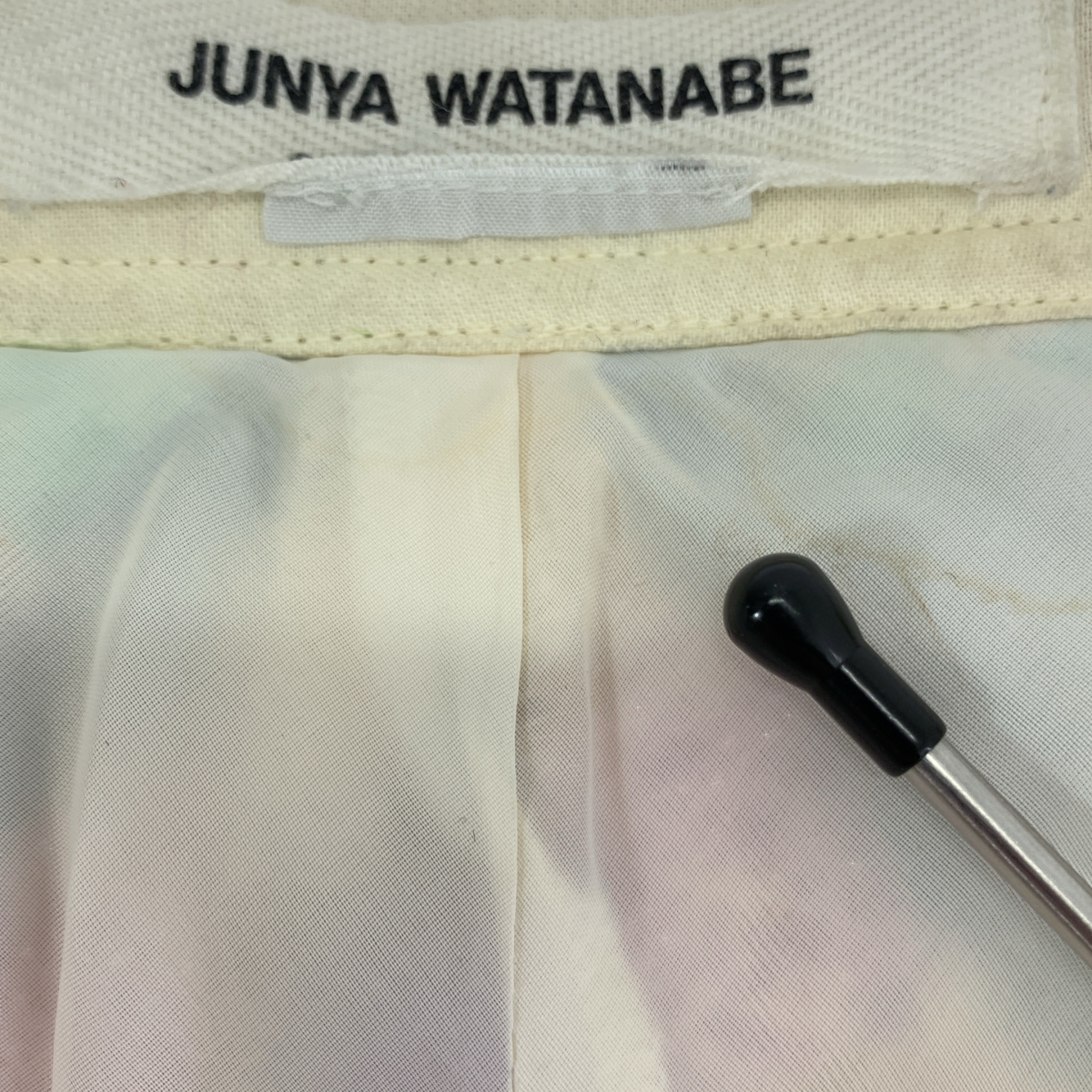 JUNYA WATANABE COMME des GARCONS / ジュンヤワタナベ 推定90-00s PVCライン アーガイル ツイード ロングスカート