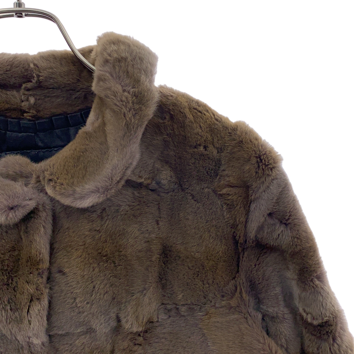 Drawer / ドゥロワー ウィーゼル ラウンドカラー ファージャケット