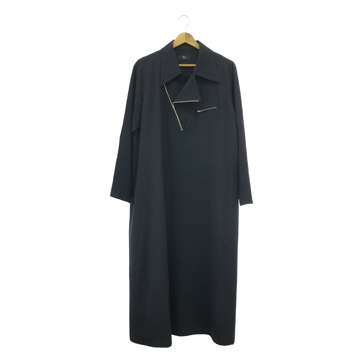 Y's / ワイズヨウジヤマモト ウール ギャバジン ジップ ライダース ワンピース