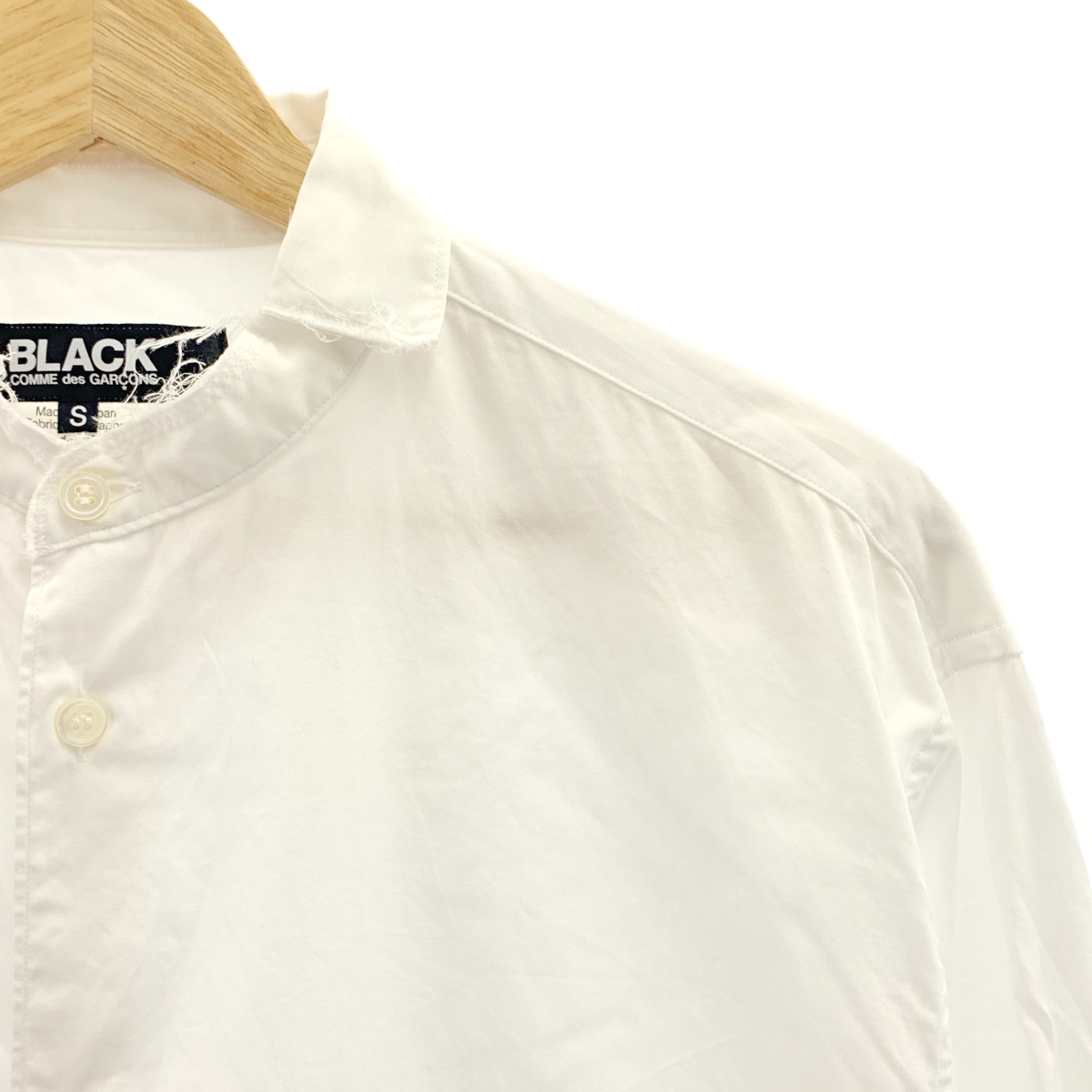 BLACK COMME des GARCONS / ブラックコムデギャルソン カットオフ ロングスリーブ シャツ