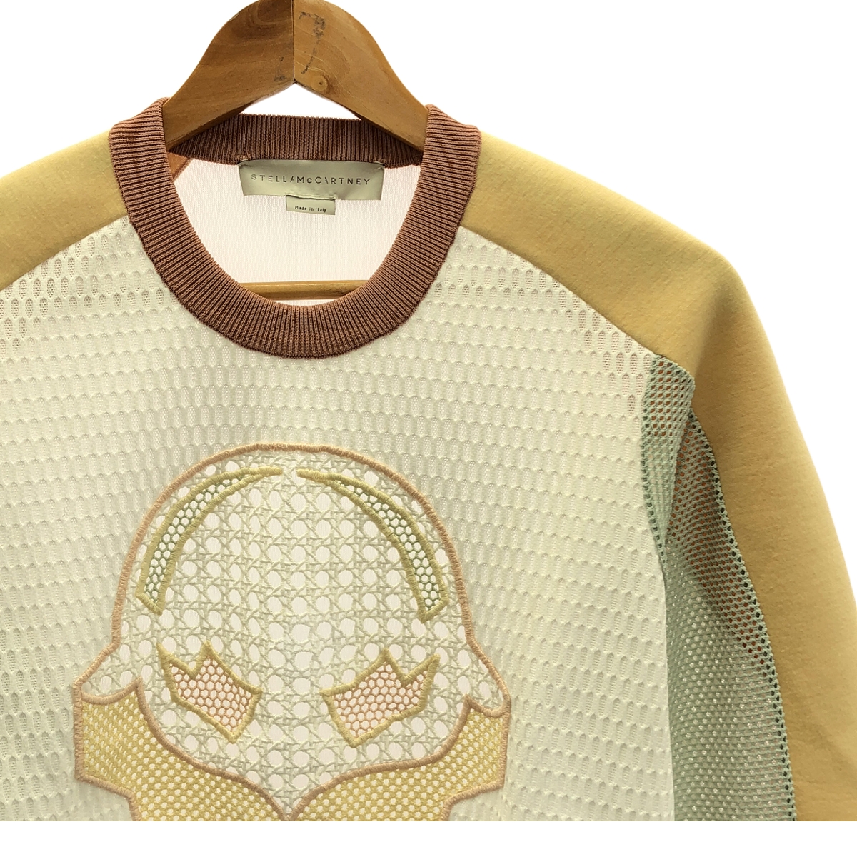 STELLA McCARTNEY / ステラマッカートニー 異素材切替 マルチパターン プルオーバートレーナー