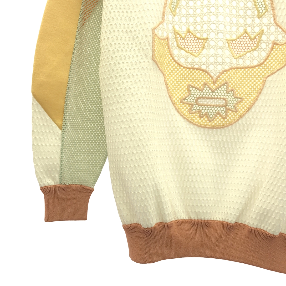 STELLA McCARTNEY / ステラマッカートニー 異素材切替 マルチパターン プルオーバートレーナー