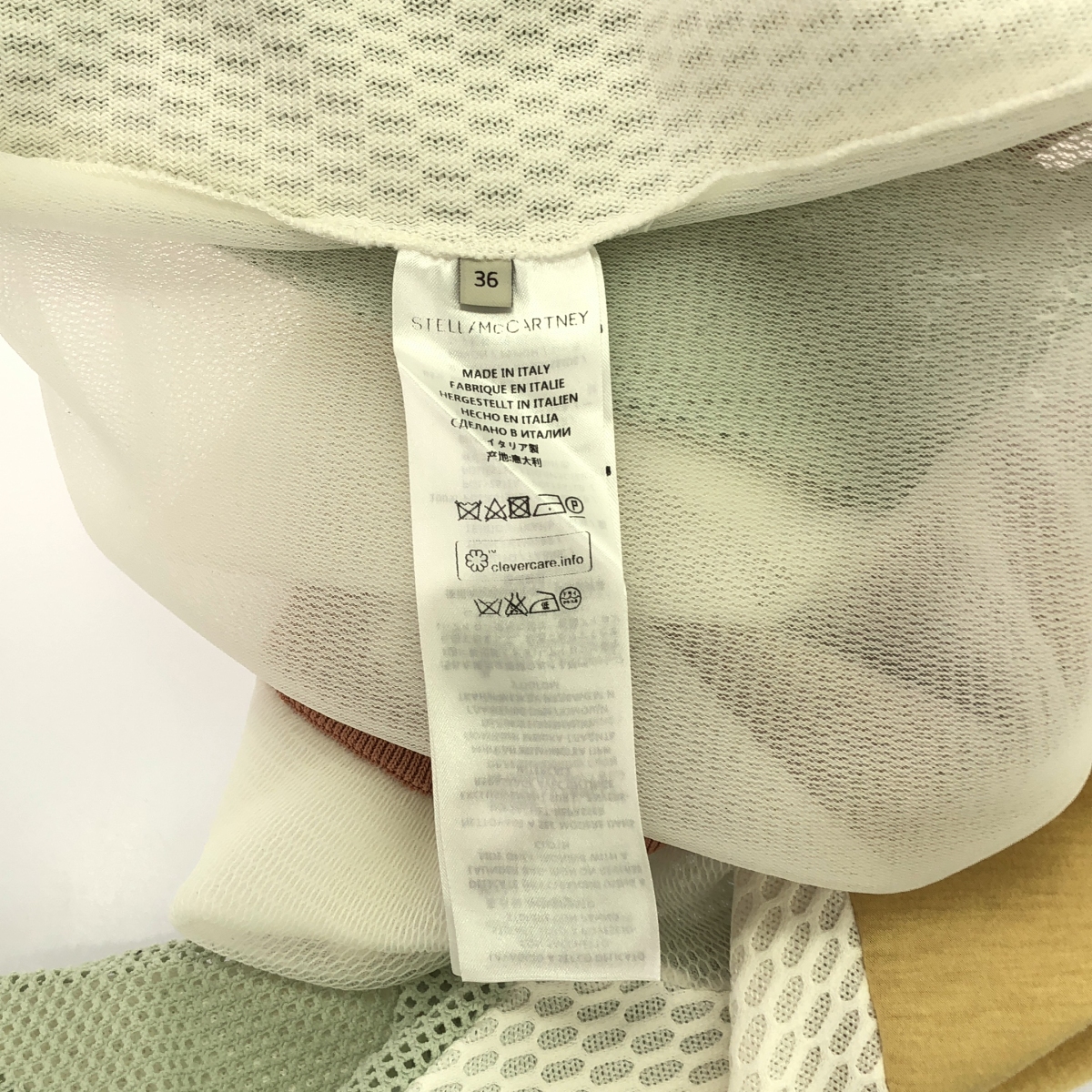 STELLA McCARTNEY / ステラマッカートニー 異素材切替 マルチパターン プルオーバートレーナー