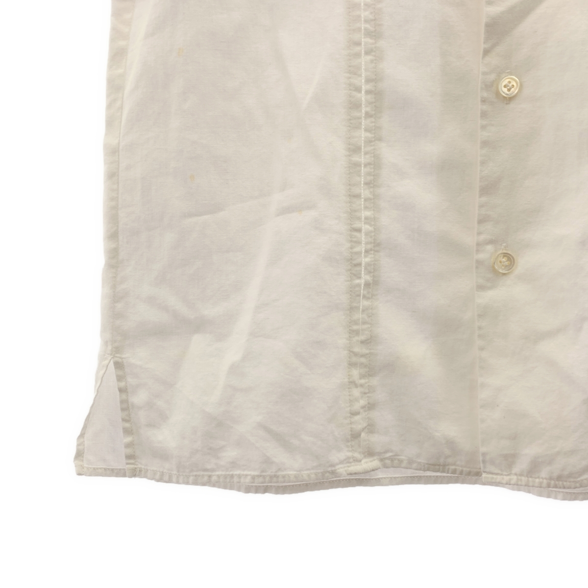 tricot COMME des GARCONS / トリココムデギャルソン コットン リネン ラウンドカラー シャツ