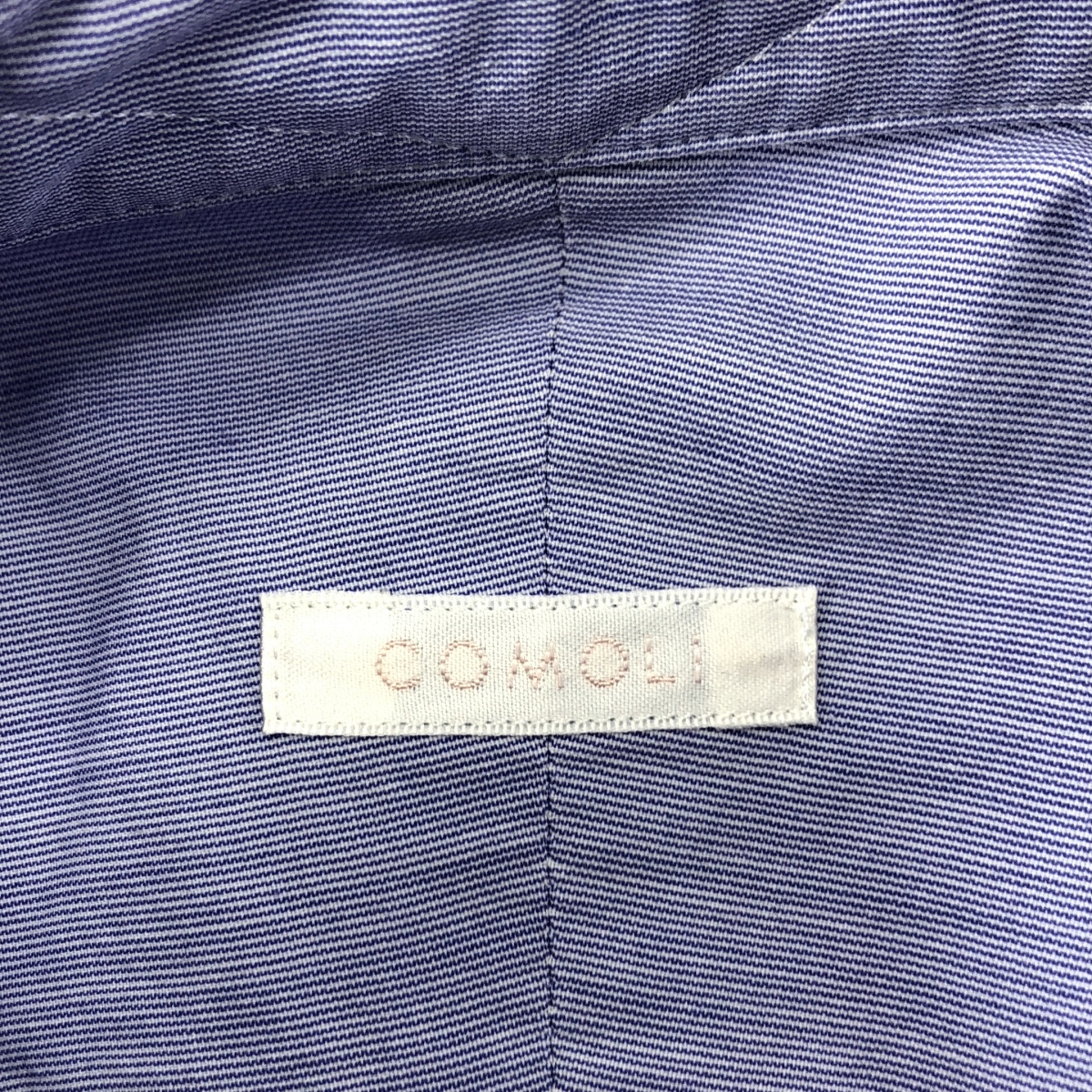 COMOLI / コモリ コットン ストライプ コモリ シャツ