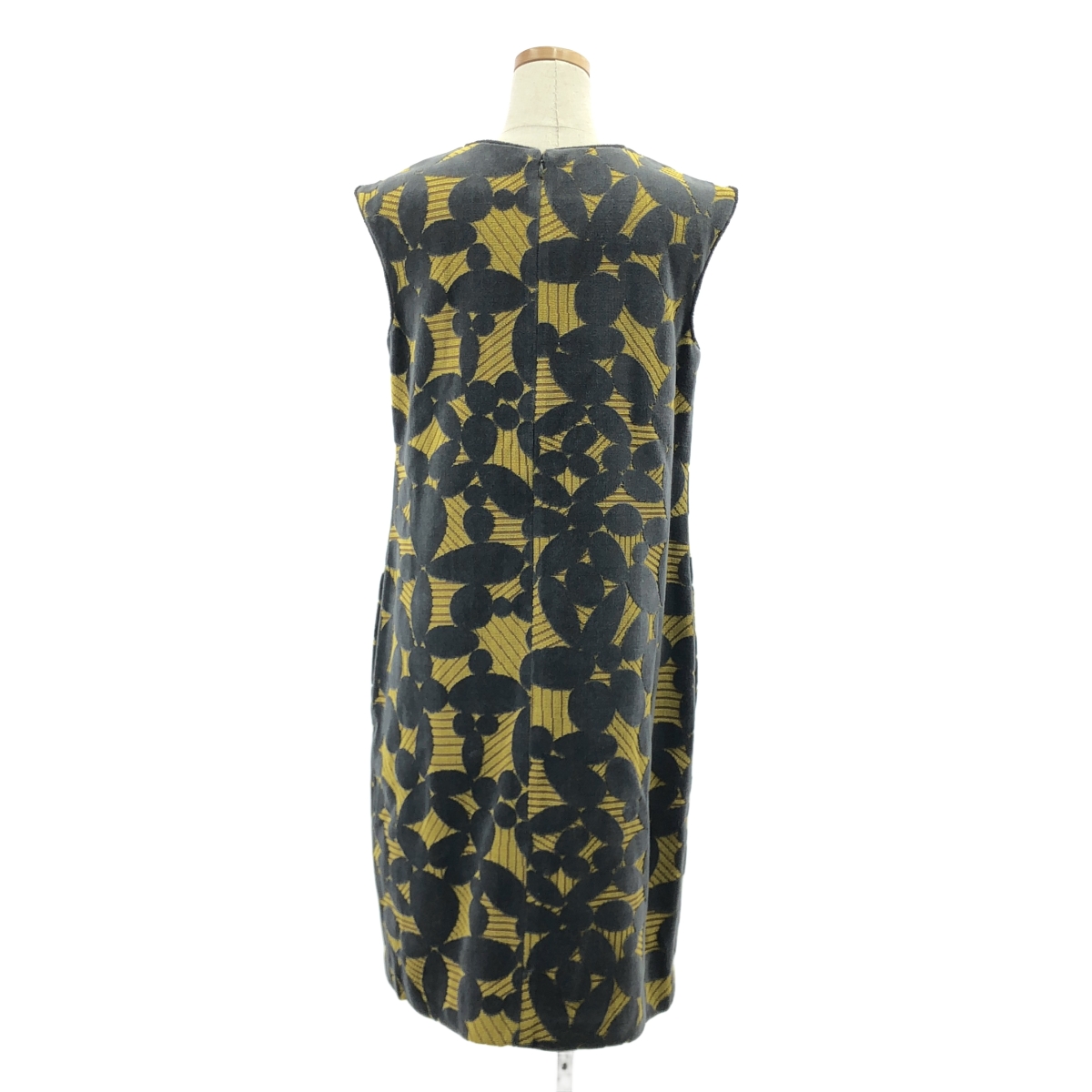 mina perhonen / ミナペルホネン leaf リーフ / ノースリーブ パイル ワンピース