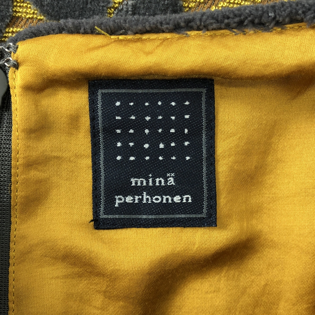 mina perhonen / ミナペルホネン leaf リーフ / ノースリーブ パイル ワンピース