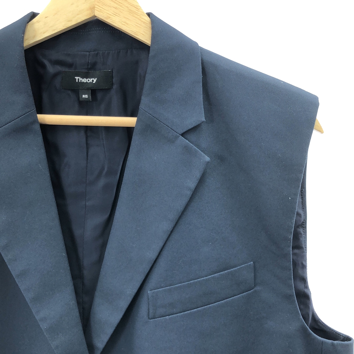 theory / セオリー BOXY OS VEST TWIST TWILL ボクシー ベスト ツイストツイル