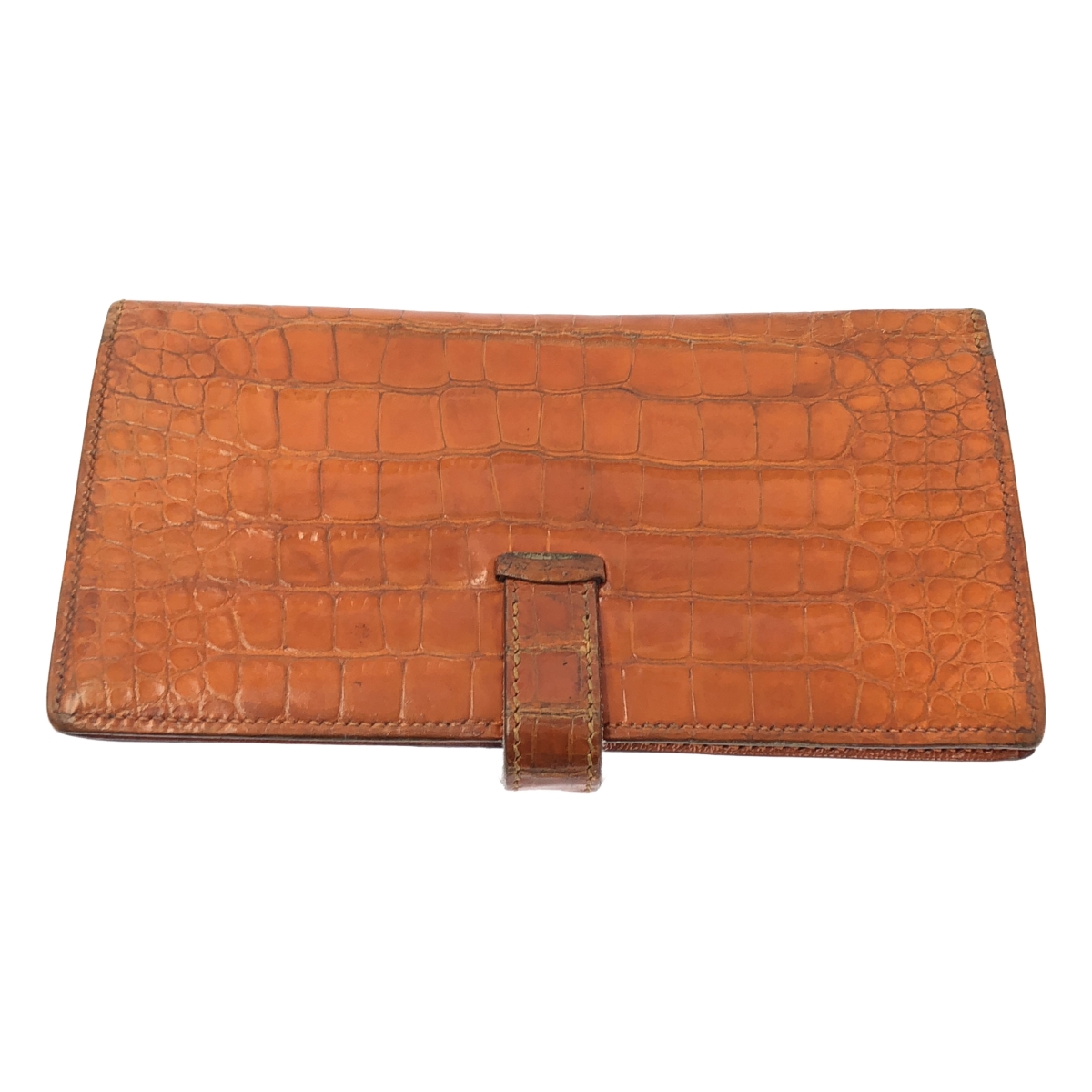 HERMES / エルメス ベアン レザー クロコダイル ウォレット 財布 / ユニセックス / L刻印