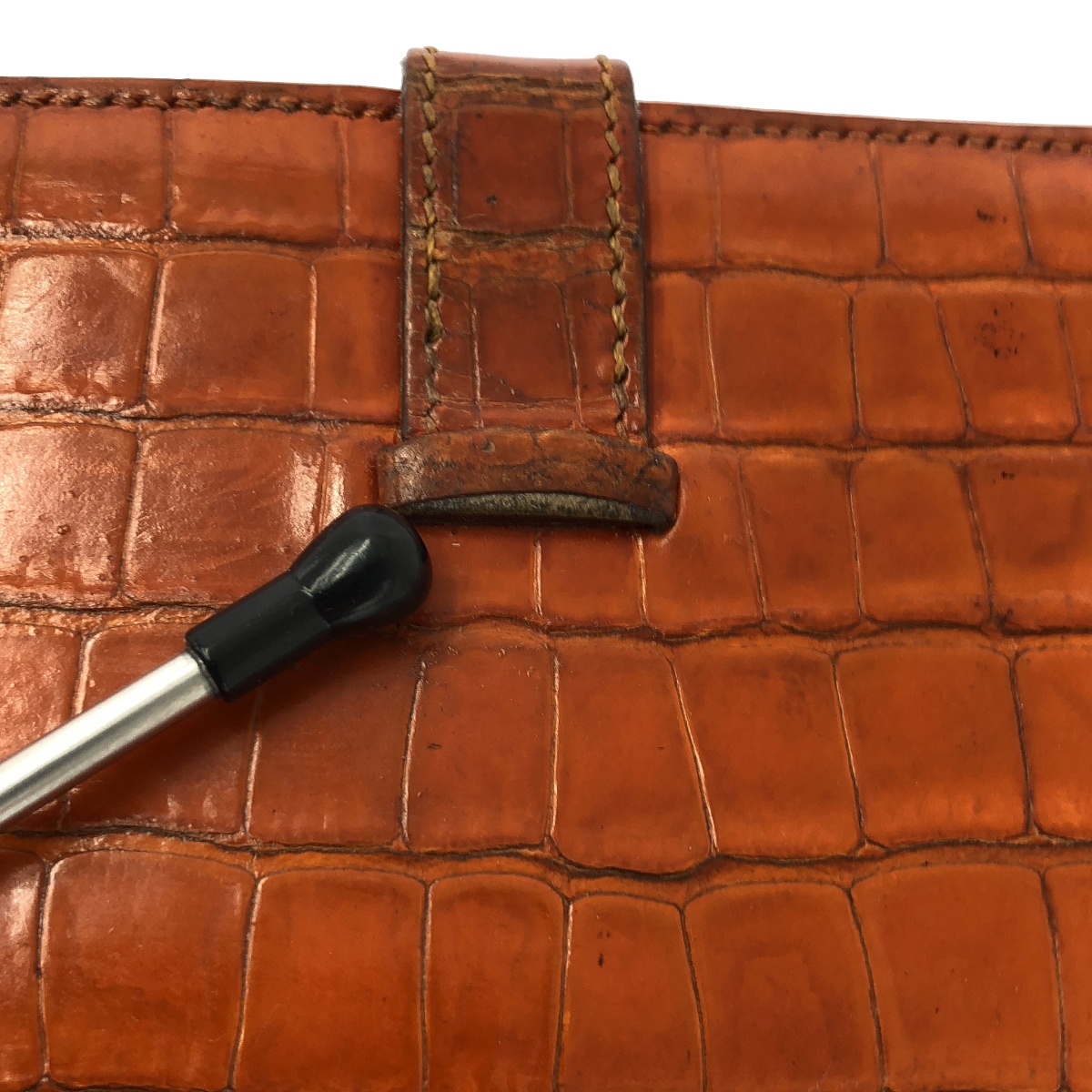 HERMES / エルメス ベアン レザー クロコダイル ウォレット 財布 / ユニセックス / L刻印