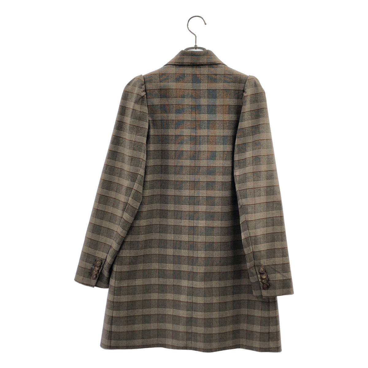 AMERI / アメリ セットアップ / PUFF CHECK JACKET WITH SKIRT チェック ダブル テーラードジャケット / スカート