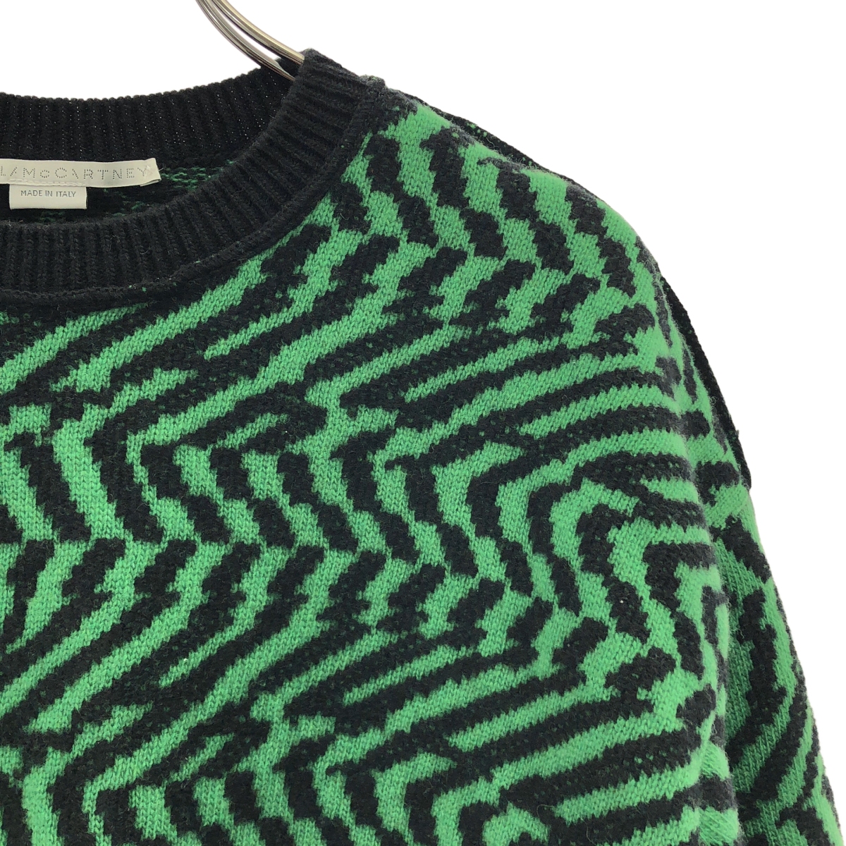 STELLA McCARTNEY / ステラマッカートニー ウール 総柄 ジャガード クルーネックニット