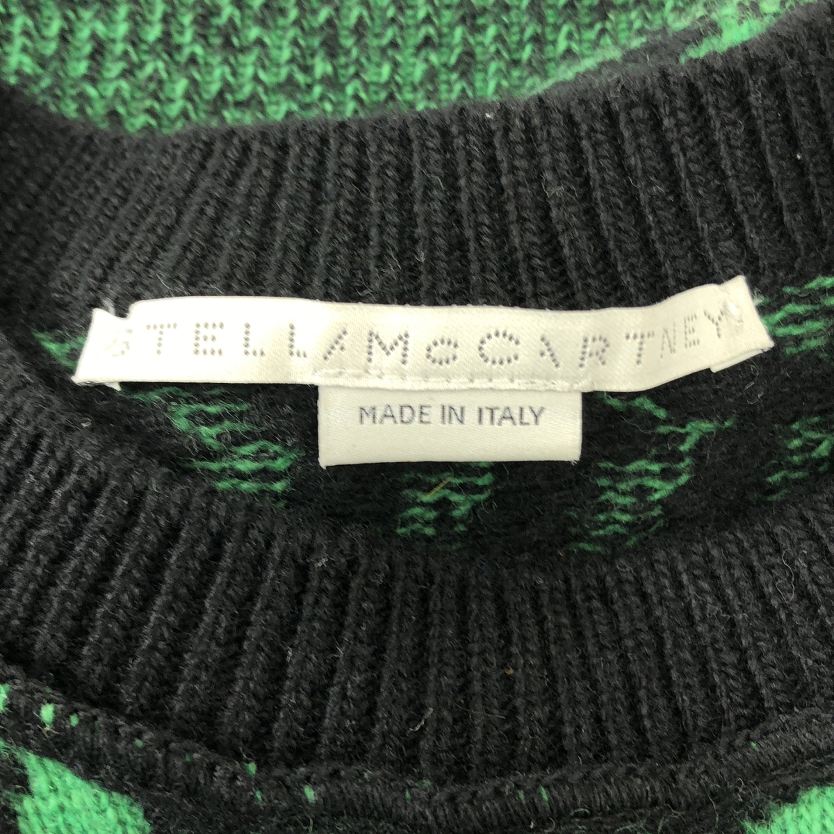 STELLA McCARTNEY / ステラマッカートニー ウール 総柄 ジャガード クルーネックニット
