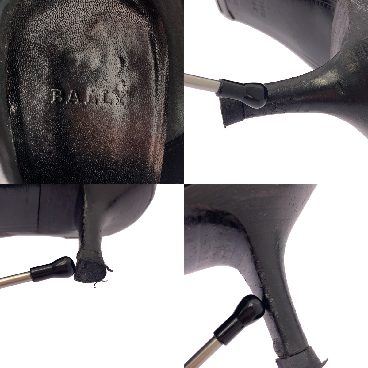 BALLY / バリー レザー ロゴサイドジップ ショートブーツ ブーティ