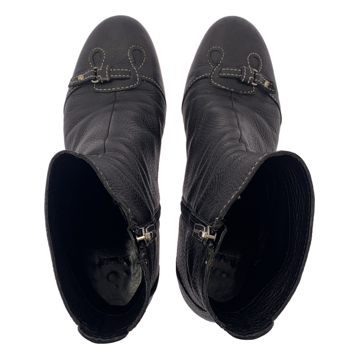 BALLY / バリー レザー ロゴサイドジップ ショートブーツ ブーティ