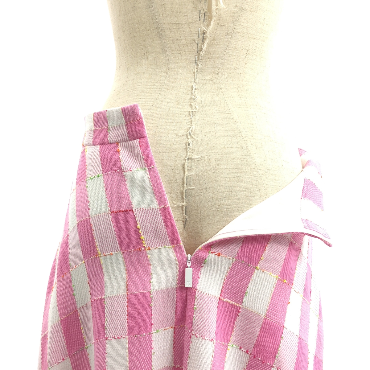 Rene / ルネ チェック フレア ロングスカート