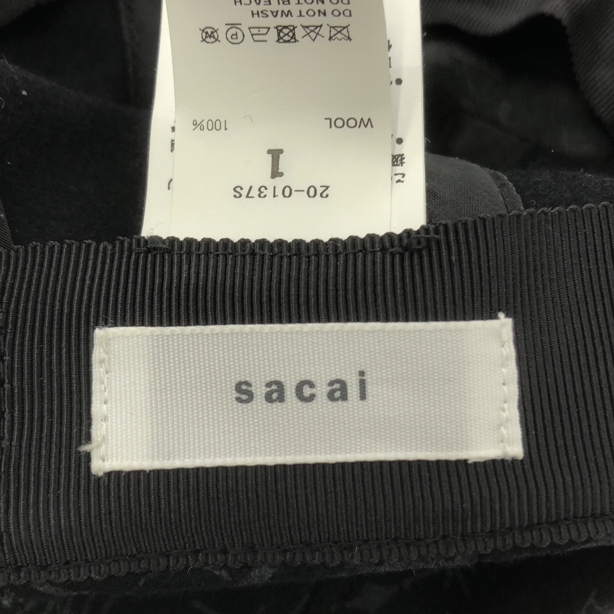 sacai / サカイ × DR. WOO  BANDANA CAP / ロゴ キャップ 帽子 / アジャスター調整可 / ユニセックス
