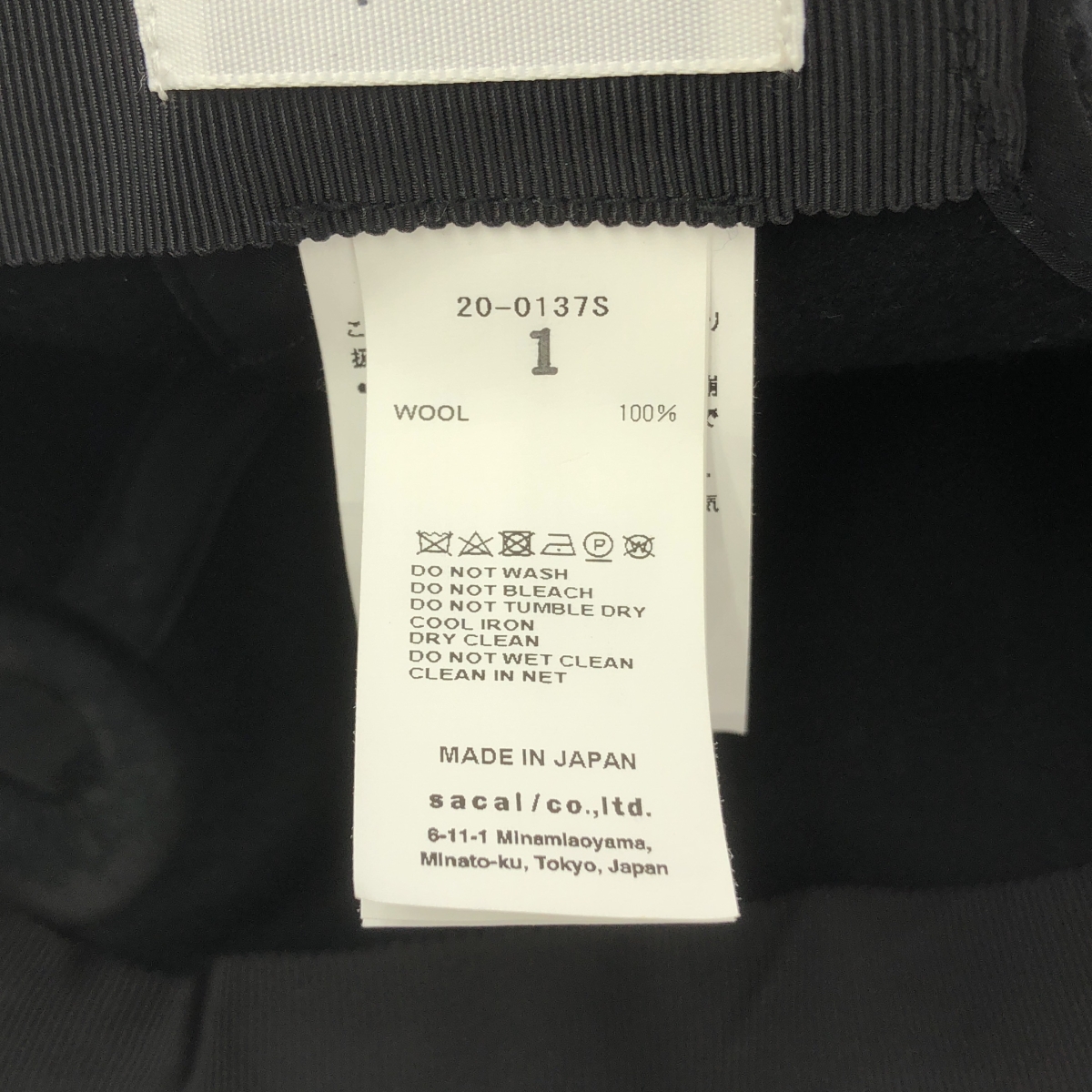 sacai / サカイ × DR. WOO  BANDANA CAP / ロゴ キャップ 帽子 / アジャスター調整可 / ユニセックス