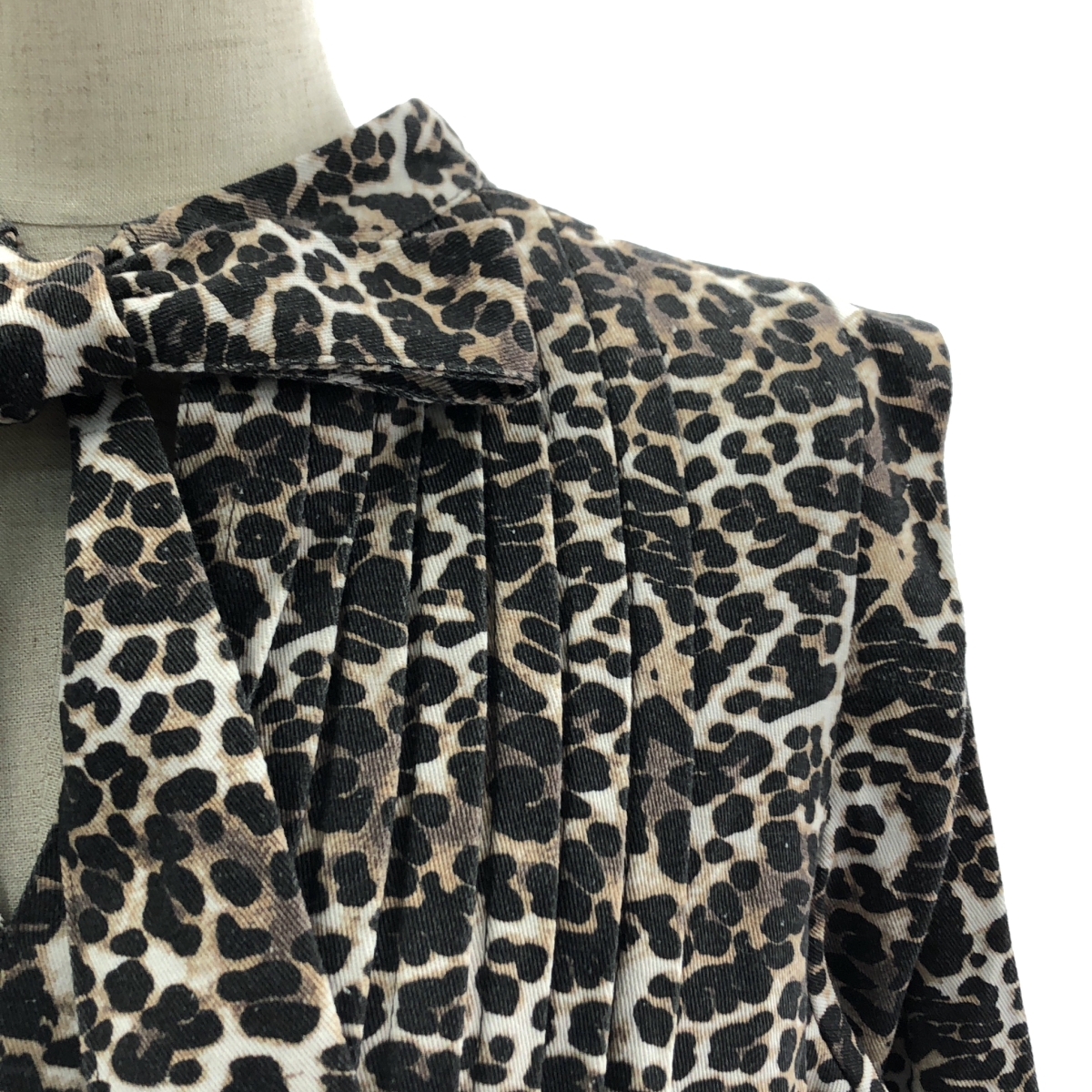 その他 CAITLYN MINI DRESS コットン レオパード ワンピース