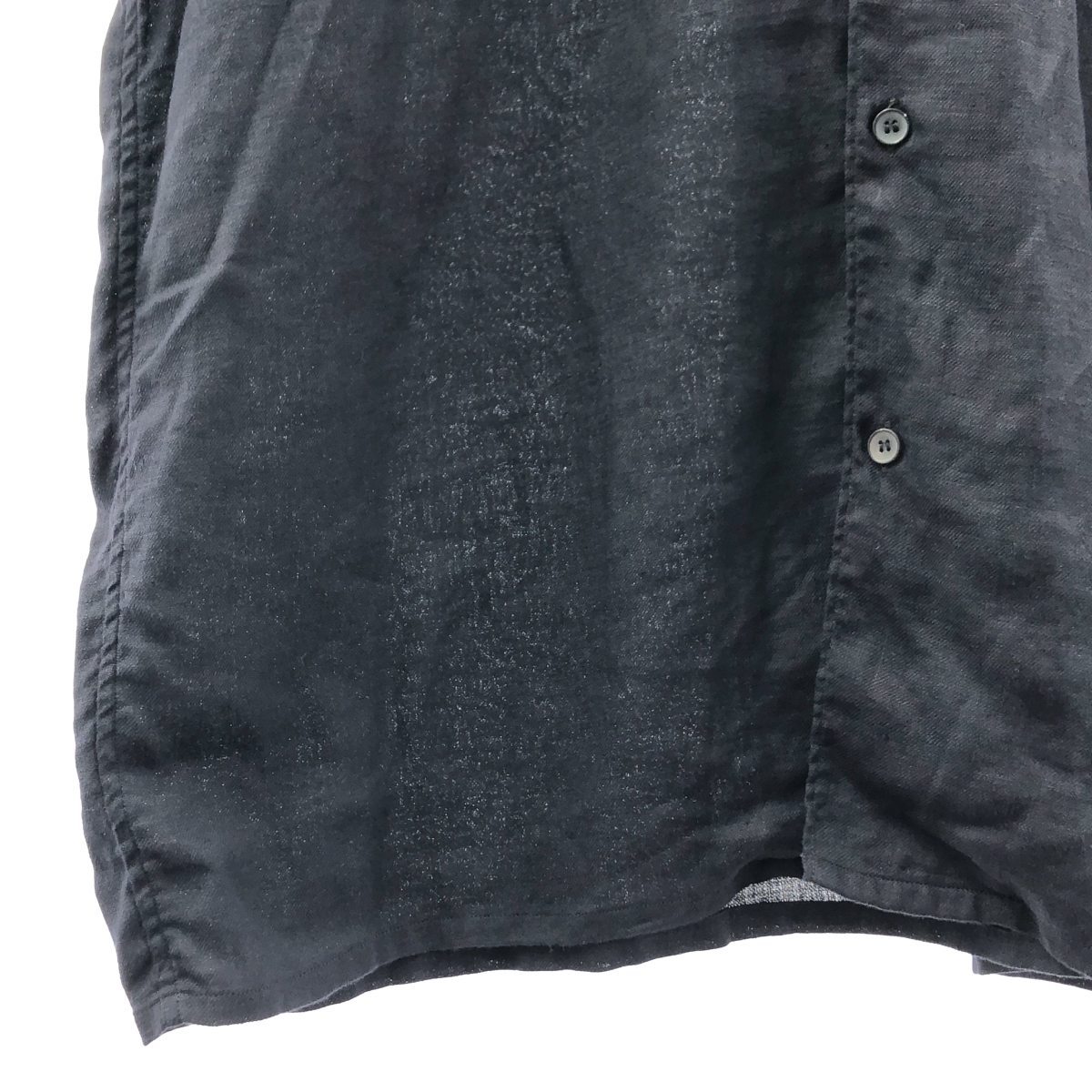 COMOLI / コモリ リネンツイル オープンカラー シャツ