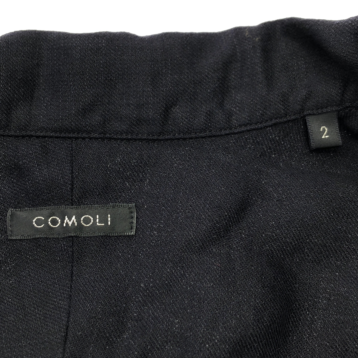COMOLI / コモリ リネンツイル オープンカラー シャツ