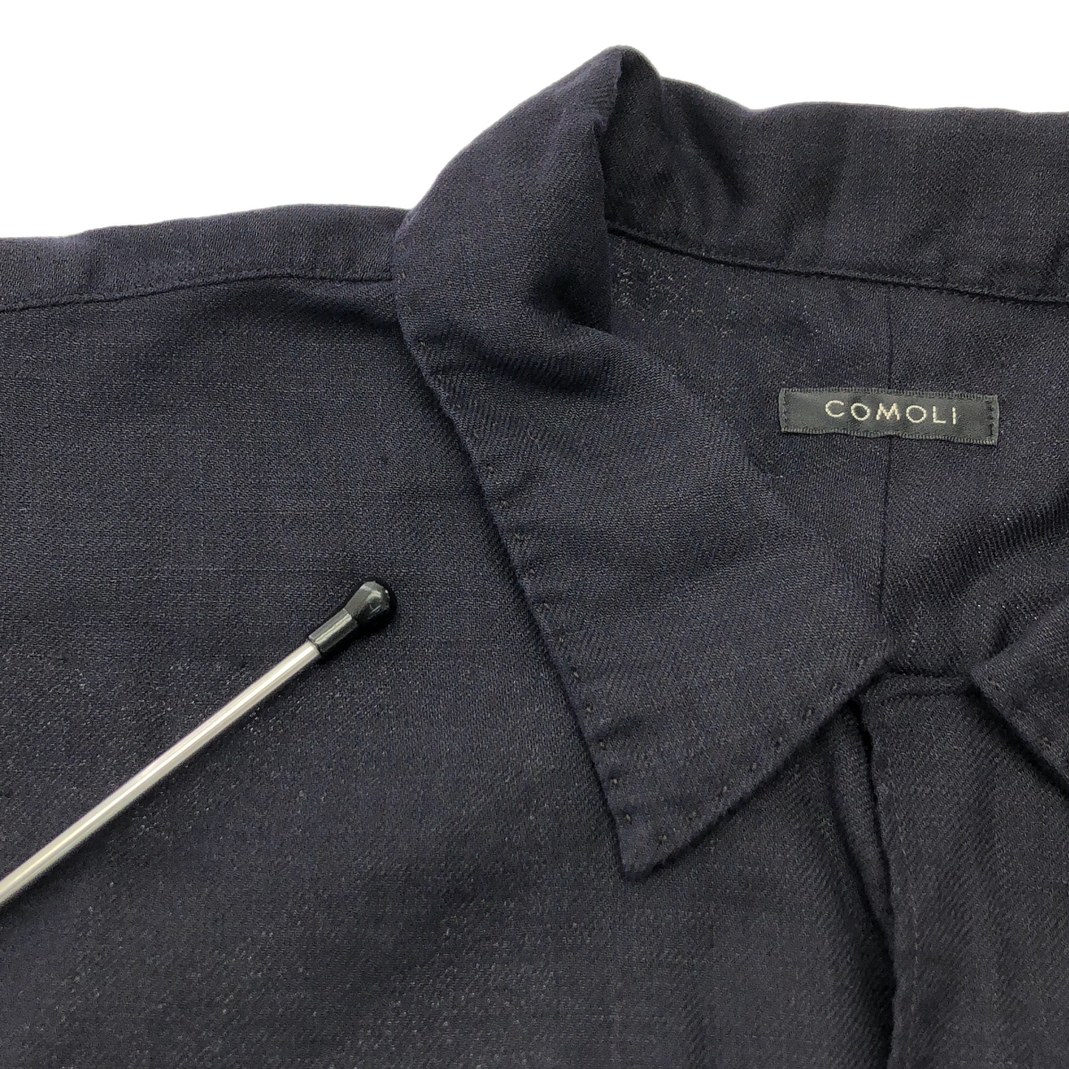 COMOLI / コモリ リネンツイル オープンカラー シャツ