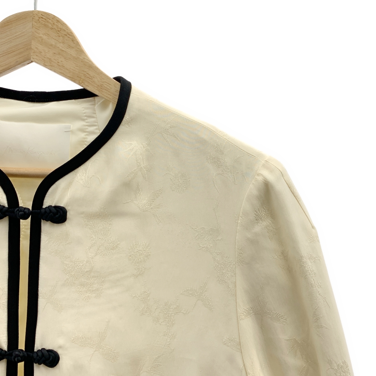 Mame Kurogouchi / マメクロゴウチ Crane Pattern Jacquared Jacket ジャガード チャイナジャケット