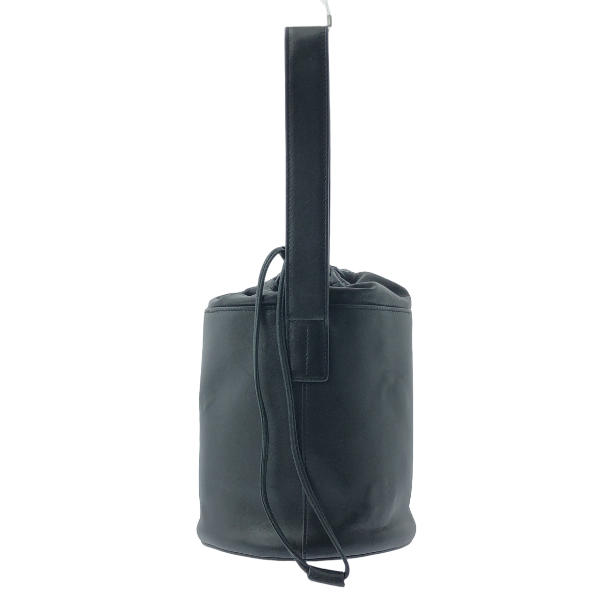 JIL SANDER / ジルサンダー ドローストリング レザー バケットバッグ バケツ型 巾着ポーチ シングルハンドル