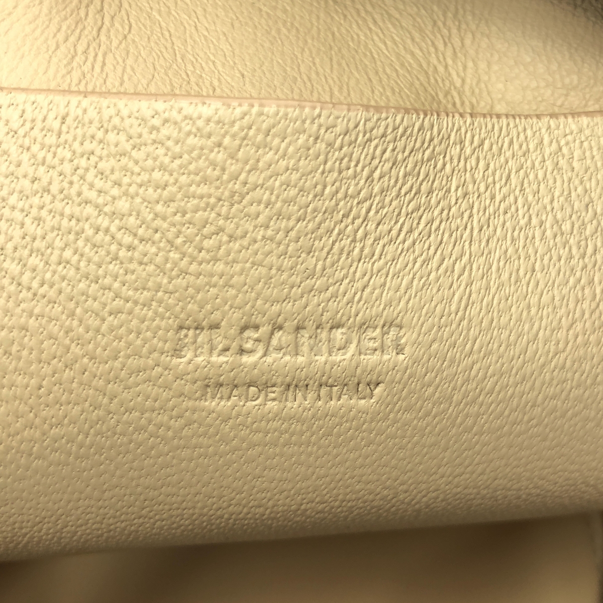 JIL SANDER / ジルサンダー ドローストリング レザー バケットバッグ バケツ型 巾着ポーチ シングルハンドル