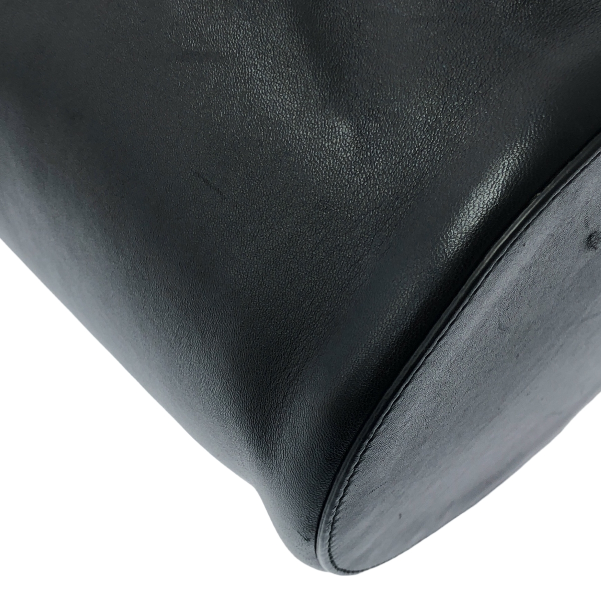 JIL SANDER / ジルサンダー ドローストリング レザー バケットバッグ バケツ型 巾着ポーチ シングルハンドル