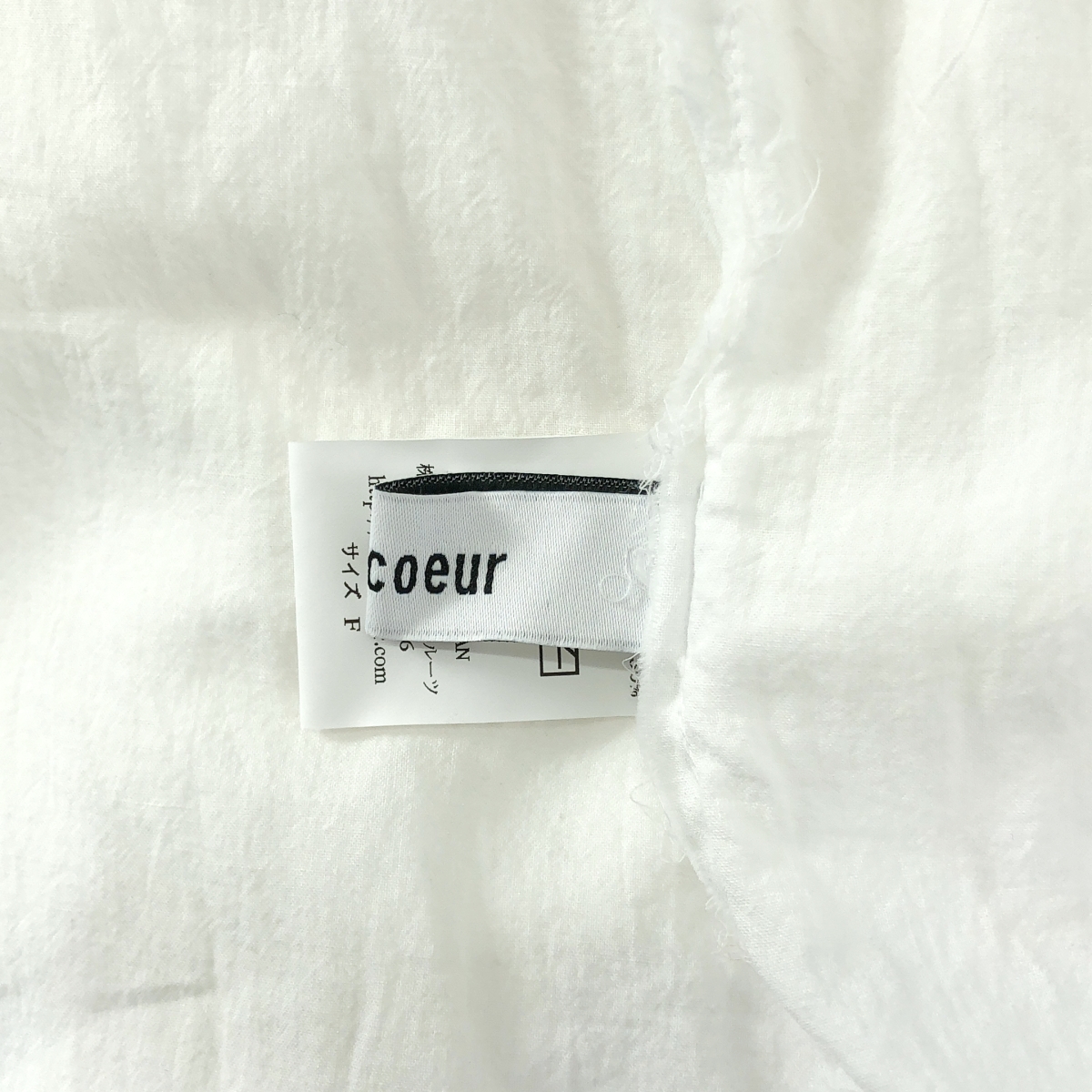 veritecoeur / ヴェリテクール カットオフ キーネック ボリューム オーバー ブラウス