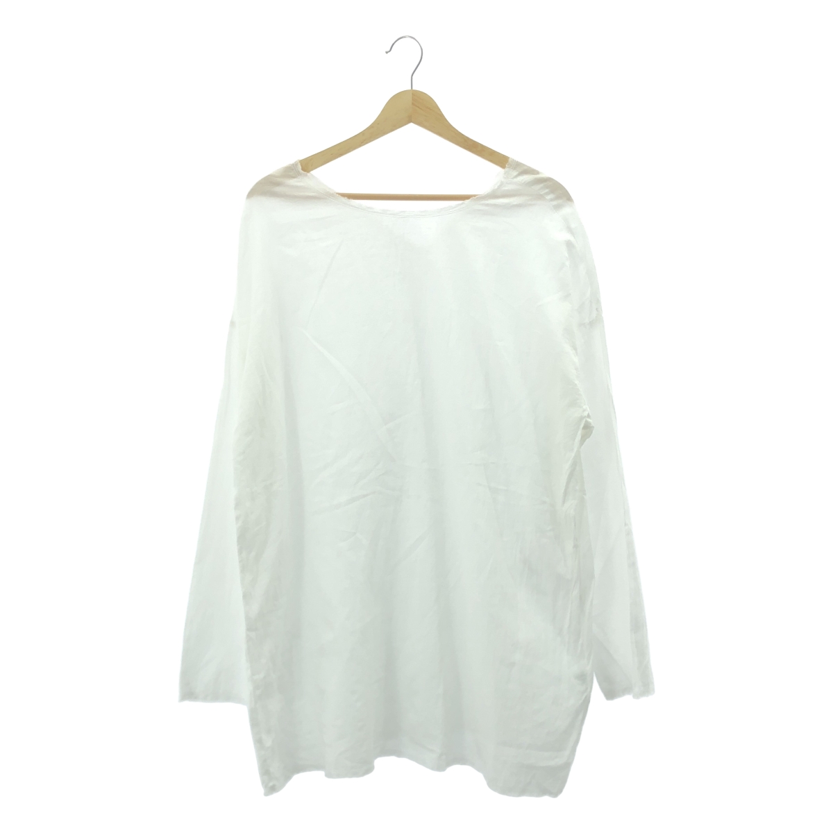 veritecoeur / ヴェリテクール カットオフ キーネック ボリューム オーバー ブラウス