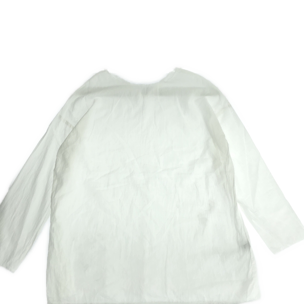 veritecoeur / ヴェリテクール カットオフ キーネック ボリューム オーバー ブラウス