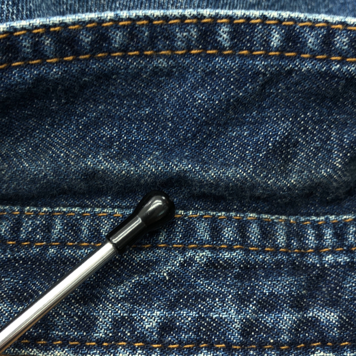 sacai / サカイ デニム ドッキング リブニット プルオーバー