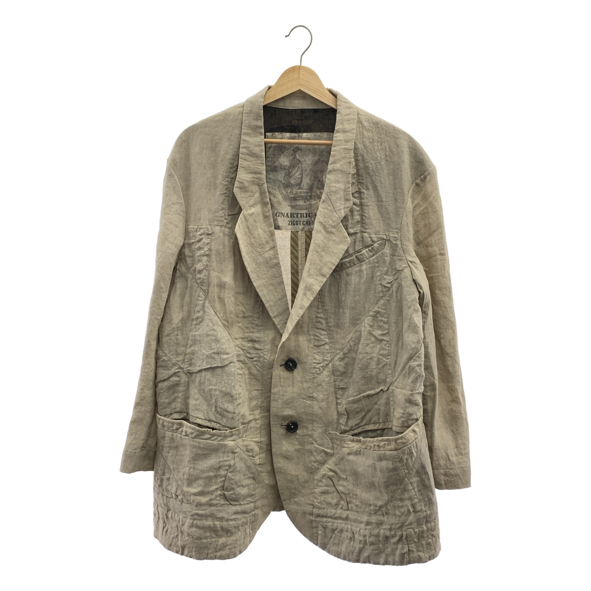 ziggy chen / ジギーチェン Hidden Patchwork 2 Button Jacket / シングルブレスト オーバー ジャケット
