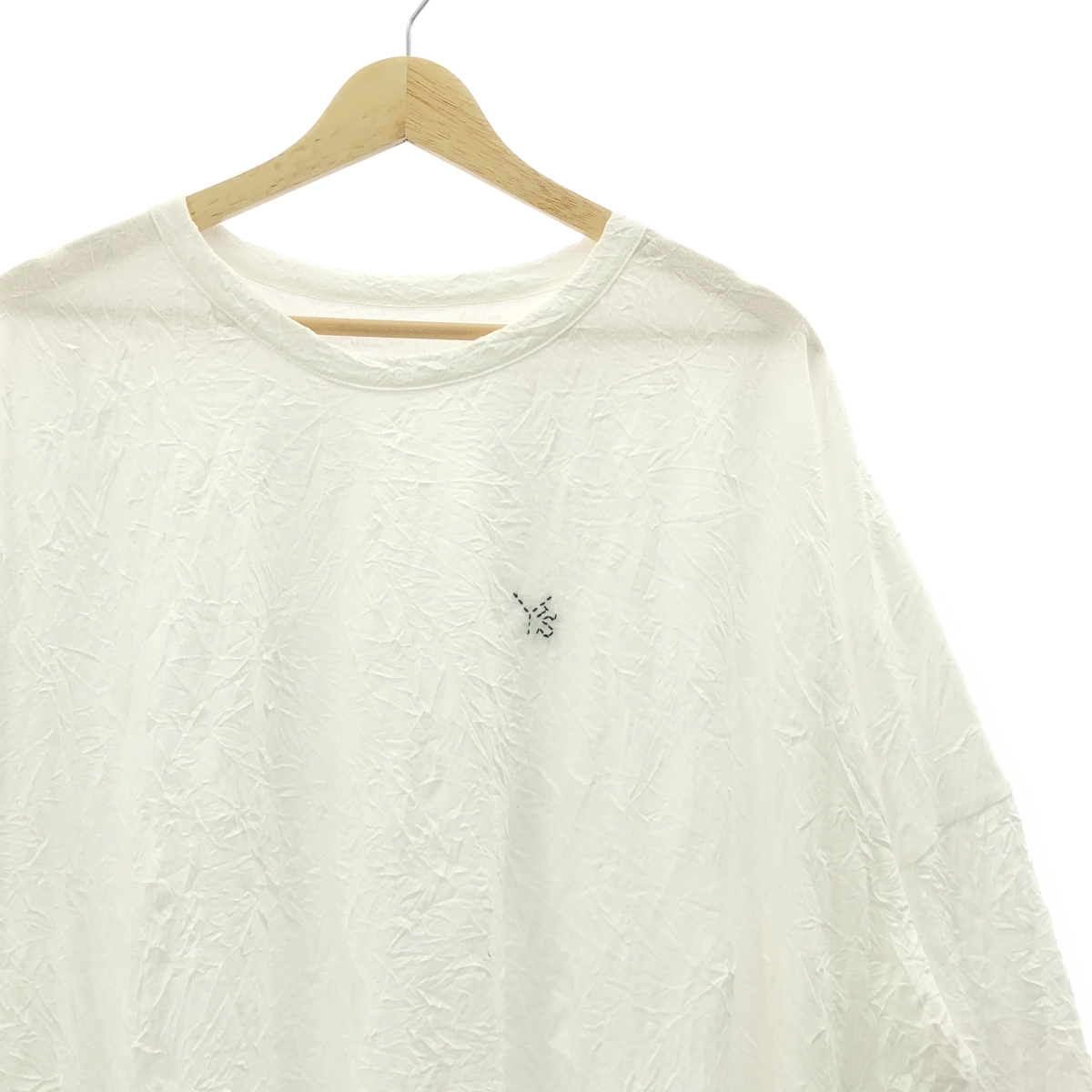 Y's / ワイズヨウジヤマモト 30/- T/C JERSEY Y'S STITCH BIG LONG SLEEVE シワ加工 ロングスリーブシャツ