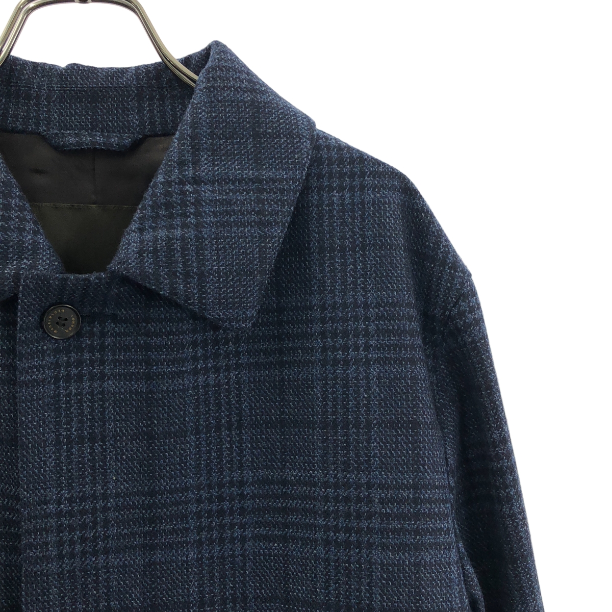 MACKINTOSH LONDON / マッキントッシュロンドン DUNFORD / Loro Piana / チェックウールステンカラーコート