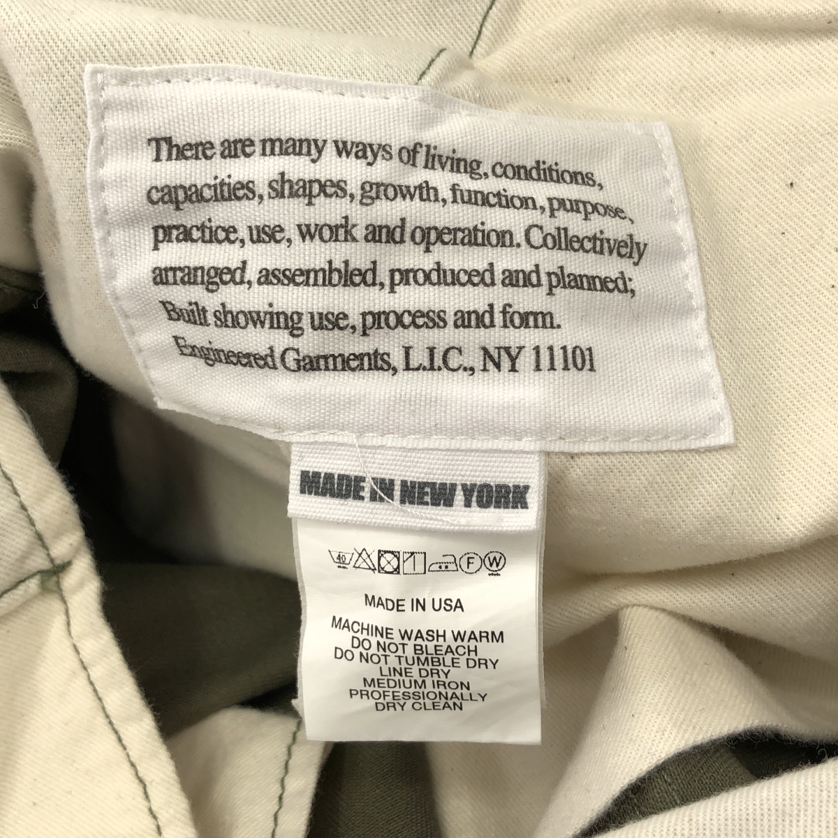 Engineered Garments / エンジニアドガーメンツ FA PANT COTTON HERRINGBONE カーゴパンツ ヘリンボーン