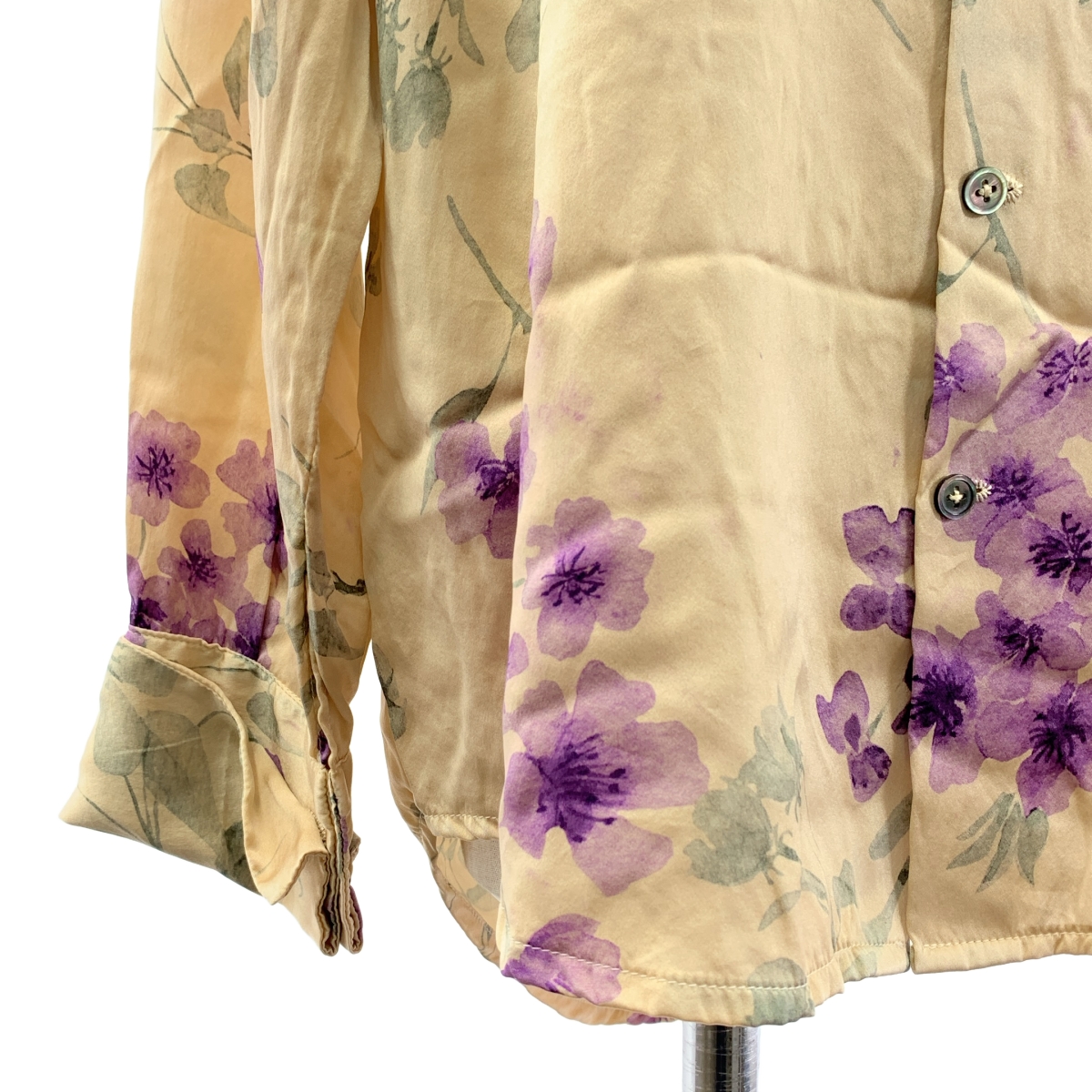 GEOFFREY B.SMALL / ジェフリーBスモール シルク フローラル ボウタイ ブラウス